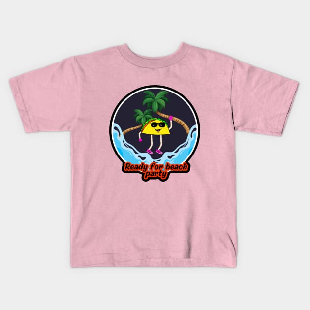 Ready for beach party Kids T-Shirt by ICONIS